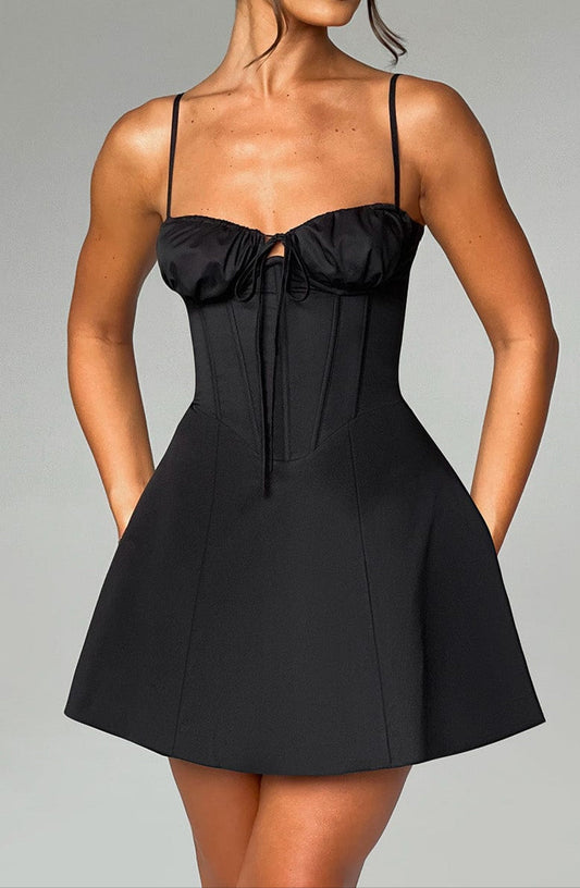 Elvera Minikleid – Schwarz