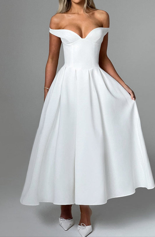 Galilea Midikleid - Ivory