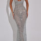 Elettra Maxi Dress – Silver 