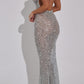 Elettra Maxi Dress – Silver 