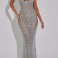 Elettra Maxi Dress – Silver 