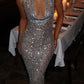 Elettra Maxi Dress – Silver 