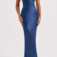 Micaela Maxikleid – Marineblau
