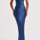 Micaela Maxikleid – Marineblau