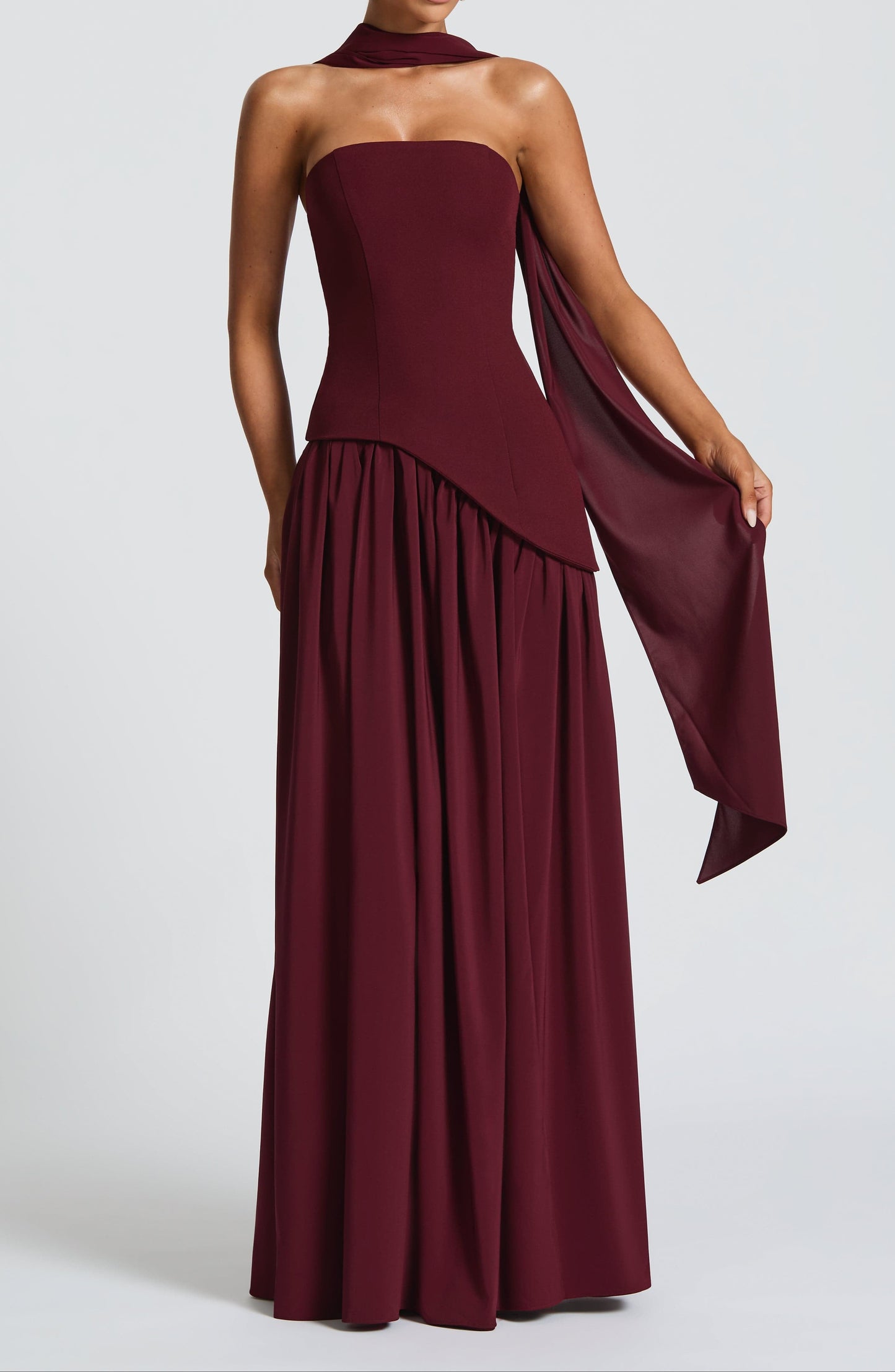 Natal Maxikleid - Kirschlack