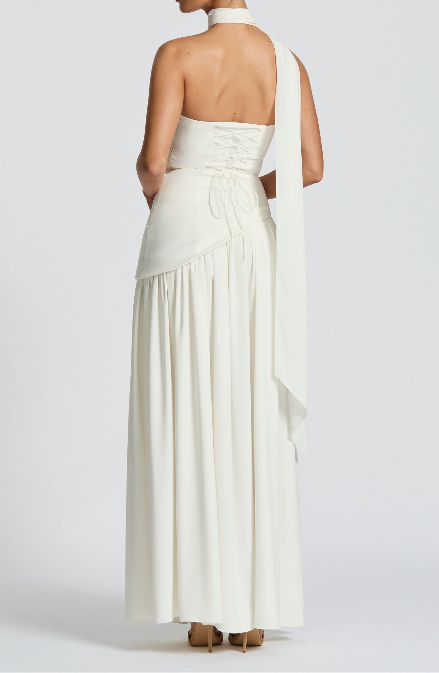 Roseta Maxikleid – Elfenbein