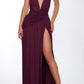 Fiorella maxi dress – cherry lacquer