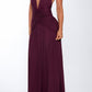 Fiorella maxi dress – cherry lacquer