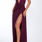 Fiorella maxi dress – cherry lacquer