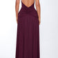 Fiorella maxi dress – cherry lacquer