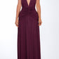 Fiorella maxi dress – cherry lacquer