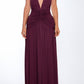 Concetta Maxikleid - Kirschlack