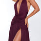 Concetta Maxikleid - Kirschlack