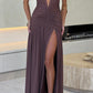 Fiammetta maxikleid - chocolade