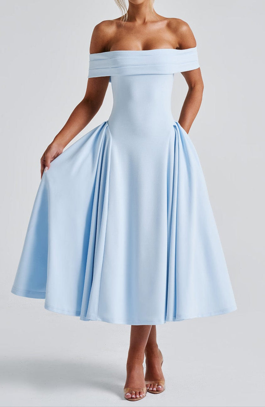 Alto midikleid - bleu