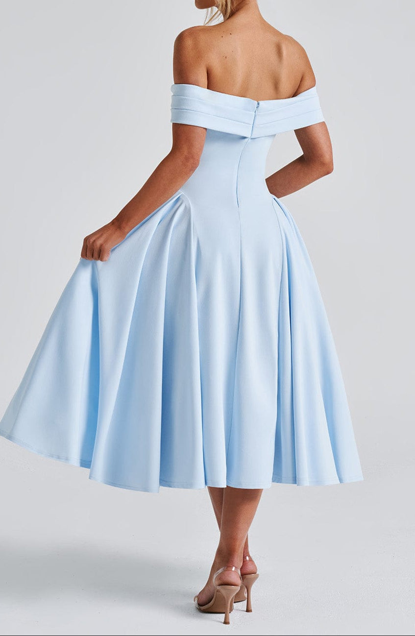 Alto midikleid - bleu