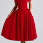 Luna Midikleid - Rood