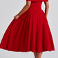 Luna Midikleid - Rood
