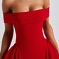 Luna Midikleid - Rood