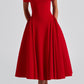 Luna Midikleid - Rood