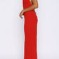 Nahia Maxikleid Rot