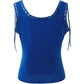 Blau Vintage Halsausschnitt Spitzen Stitching Cami Top