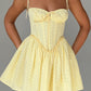 Pazienza mini dress – lemon yellow