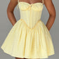 Pazienza mini dress – lemon yellow