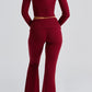 Siena knitted trousers - red 