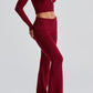 Siena knitted trousers - red 