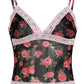 French Rose Pattern Lace Patchwork Cami Top