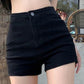 JY Black Vintage High Rise Denim Shorts / Black Vintage High Rise Denim Shorts