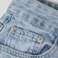 Hellblaue 2000er Y2k Boyfriend Jeans mit Zerrissenem Design