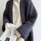 Vintage Locker Gestrickter Oversize Cardigan