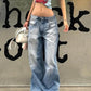 Vintage Washed Distressed Baggy Jeans