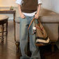 JY Vintage American Style Washed Effect Wide Leg Jeans / Vintage American Style Washed Wide Leg Jeans