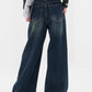 Jeans Boyfriend larghi vintage scuri