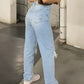 Hellblaue 2000er Y2k Boyfriend Jeans mit Zerrissenem Design