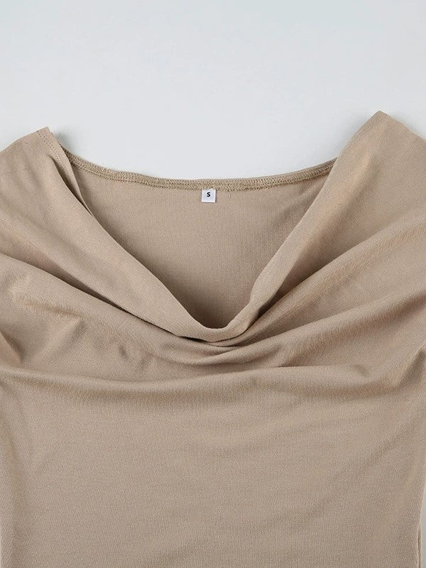 Light brown vintage short sleeve top