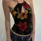 Vintage Floral Hollow Out Cami Top