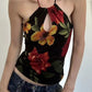 Vintage Floral Hollow Out Cami Top