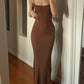 Classic Solid Color Slim Maxi Slip Dress