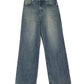 JY Jeans a gamba larga effetto lavato stile americano vintage / Jeans a gamba larga lavati stile americano vintage