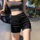 JY Black Vintage High Rise Denim Shorts / Black Vintage High Rise Denim Shorts