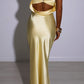 Idalia Maxikleid Zitronengelb