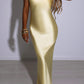 Idalia Maxikleid Zitronengelb