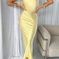 Idalia Maxikleid Zitronengelb