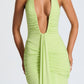 Edda Maxi Kleid - limette