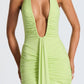 Edda Maxi Kleid - limette