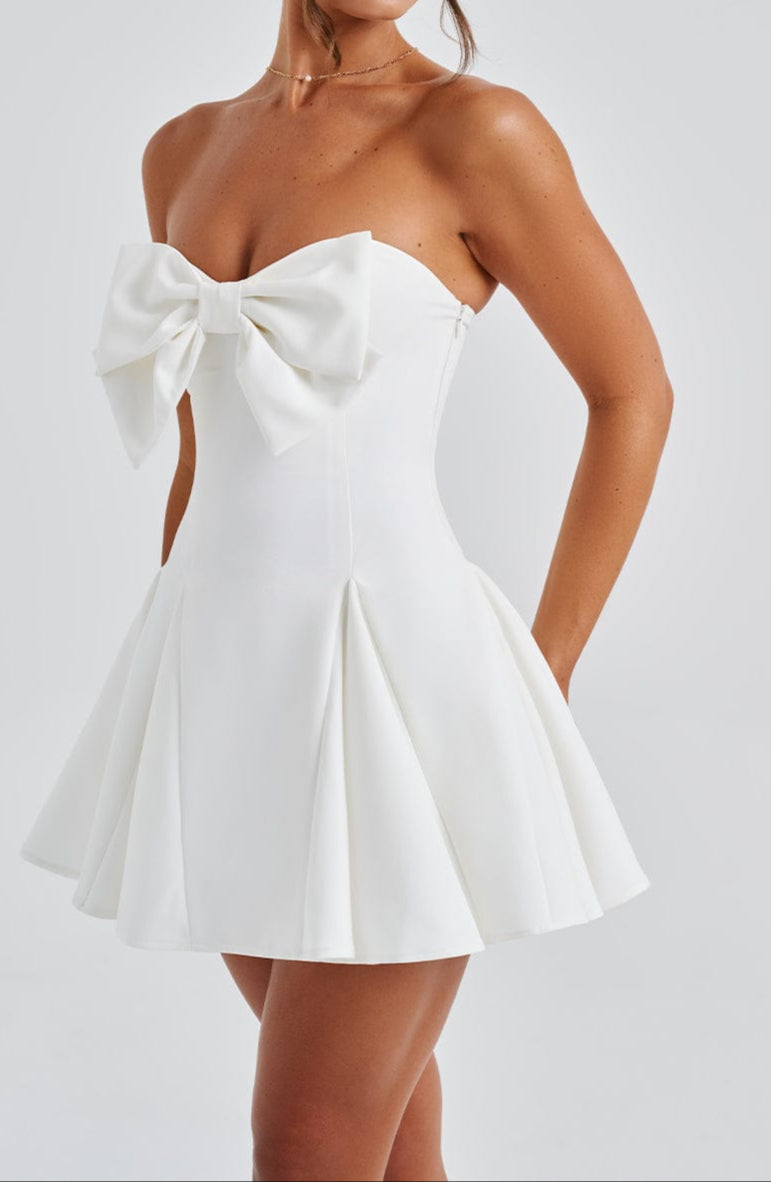 Maria Camila Playsuit - Ivory